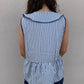 Navy Stripe Top