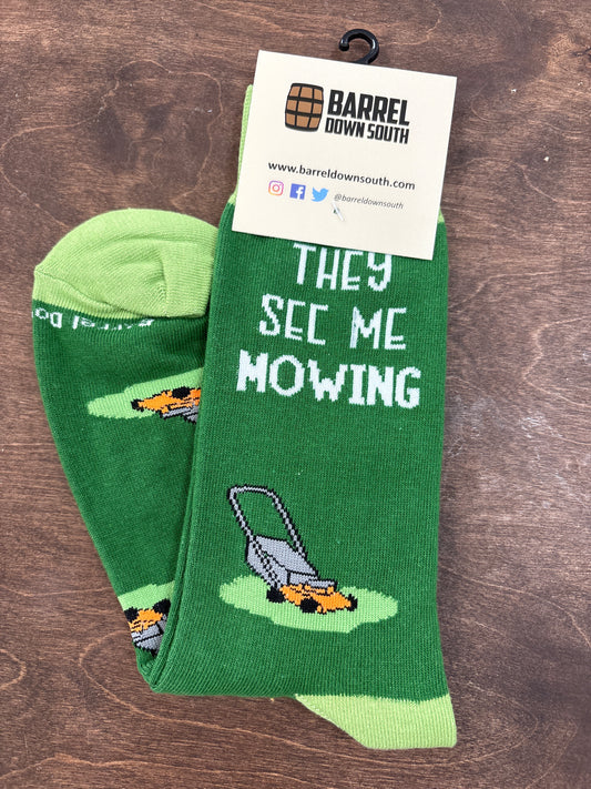 They See Me Mowing Socks