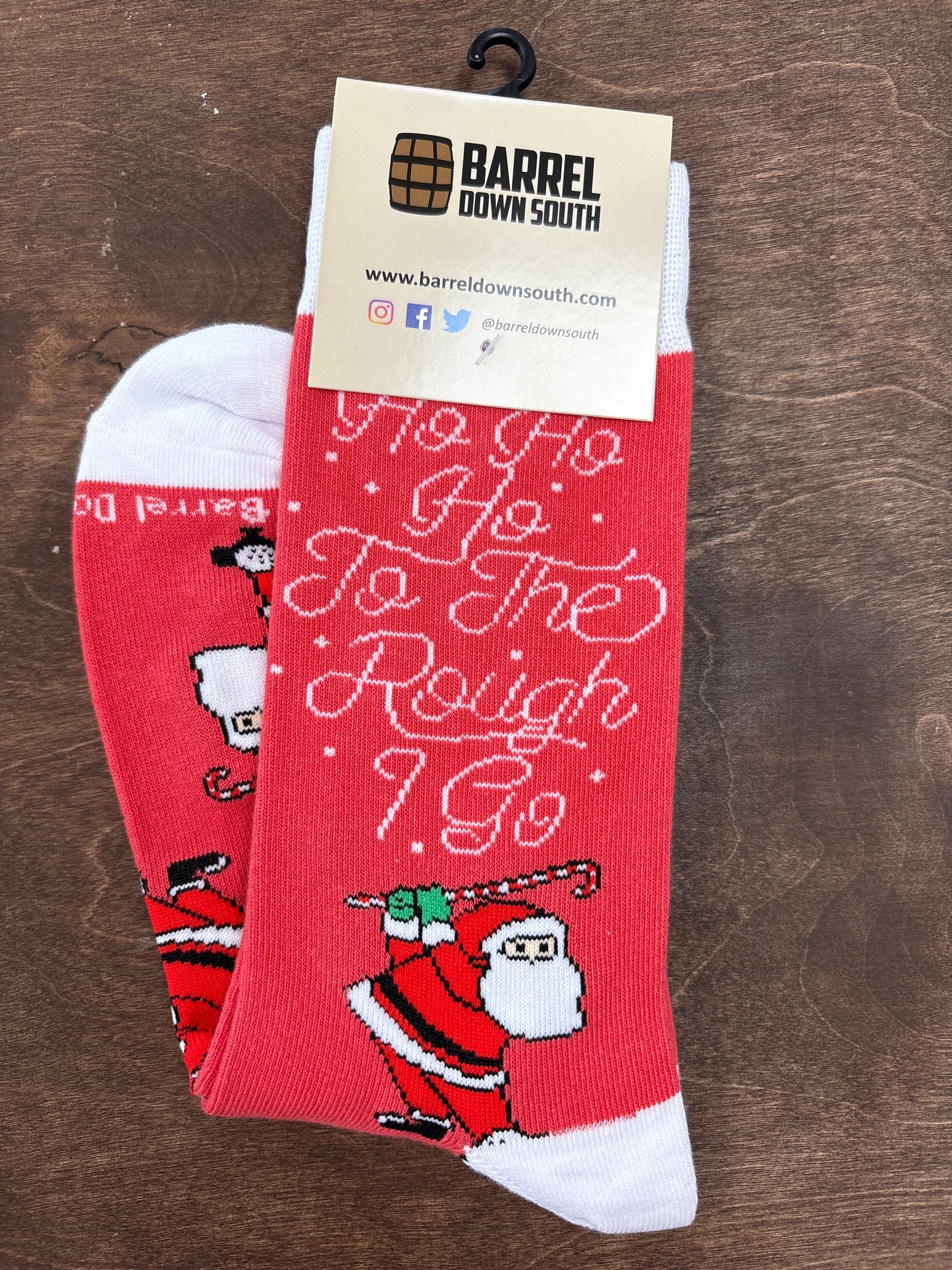 Santa Golf Christmas Socks