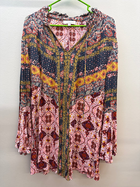 GR 0024 Umgee Boho Long Tunic/Dress - 1XL