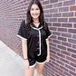 Ruffle Silk PJ Set