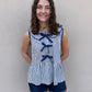 Navy Stripe Top