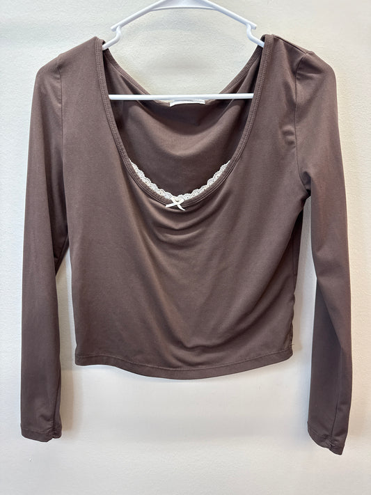 PK 0007 Altered State Brown Top - Large