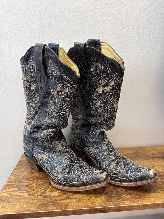 GR*0023 Corral Vintage Floral Boots - sz 7.5