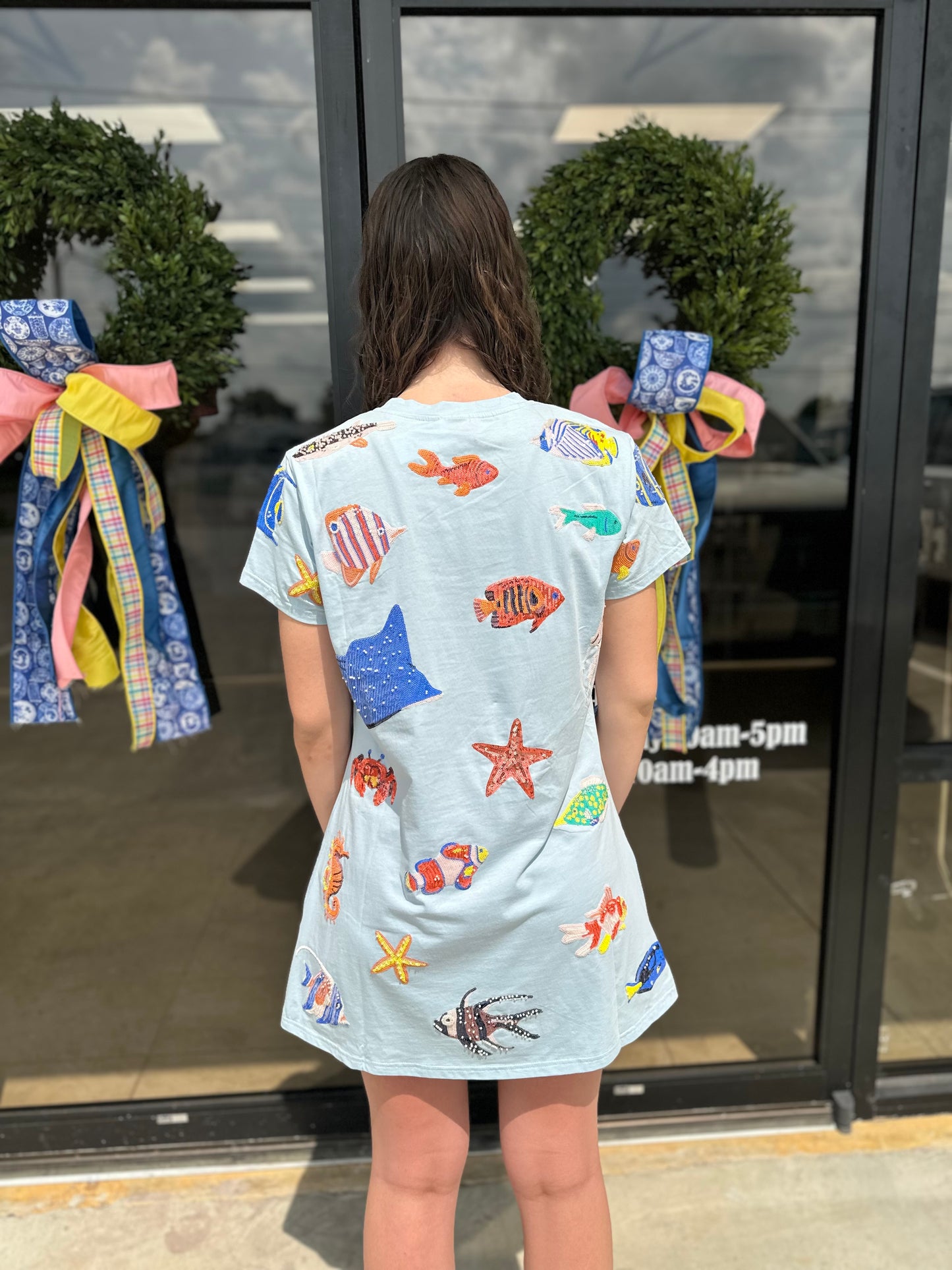 Queen of Sparkles Lt Blue Under the Sea Icon Dress