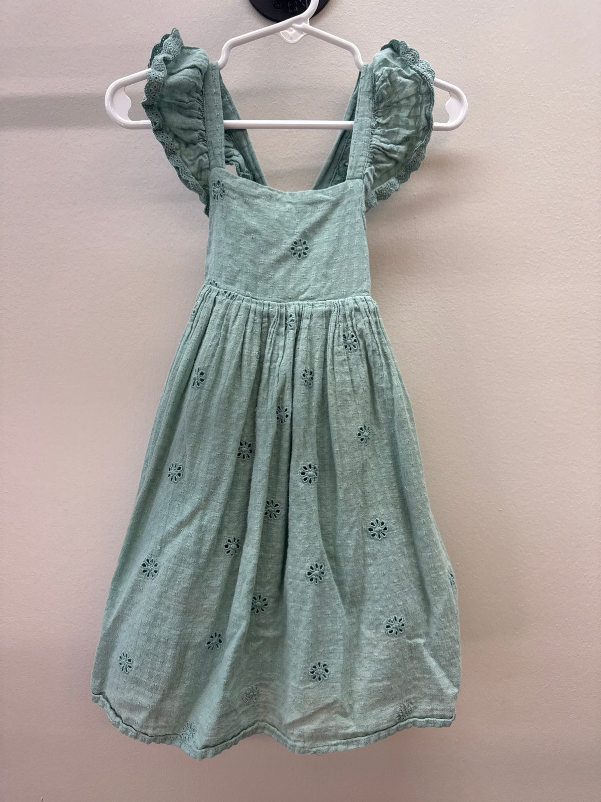 OR 0011 Sage Flower Dress - 2T