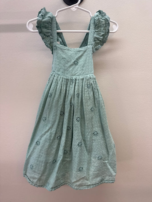 OR 0011 Sage Flower Dress - 2T