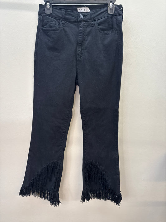 PUR*0017 Cello Black FrayBottom Jeans - 7