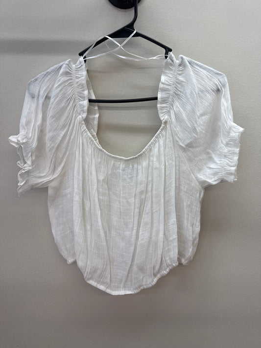 PUR*0017 White Gauze Top - Large