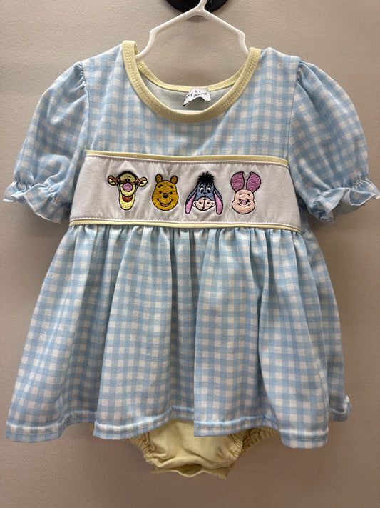 OR 0011 Abby & Evie Pooh Dress - 18 months