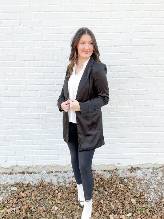 Black Long Blazer