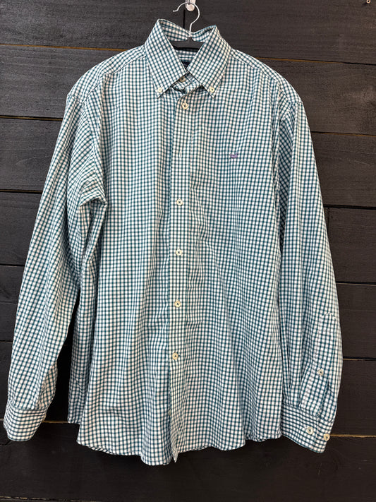 PK 0003 Southern Marsh Button-Up Teal - Medium