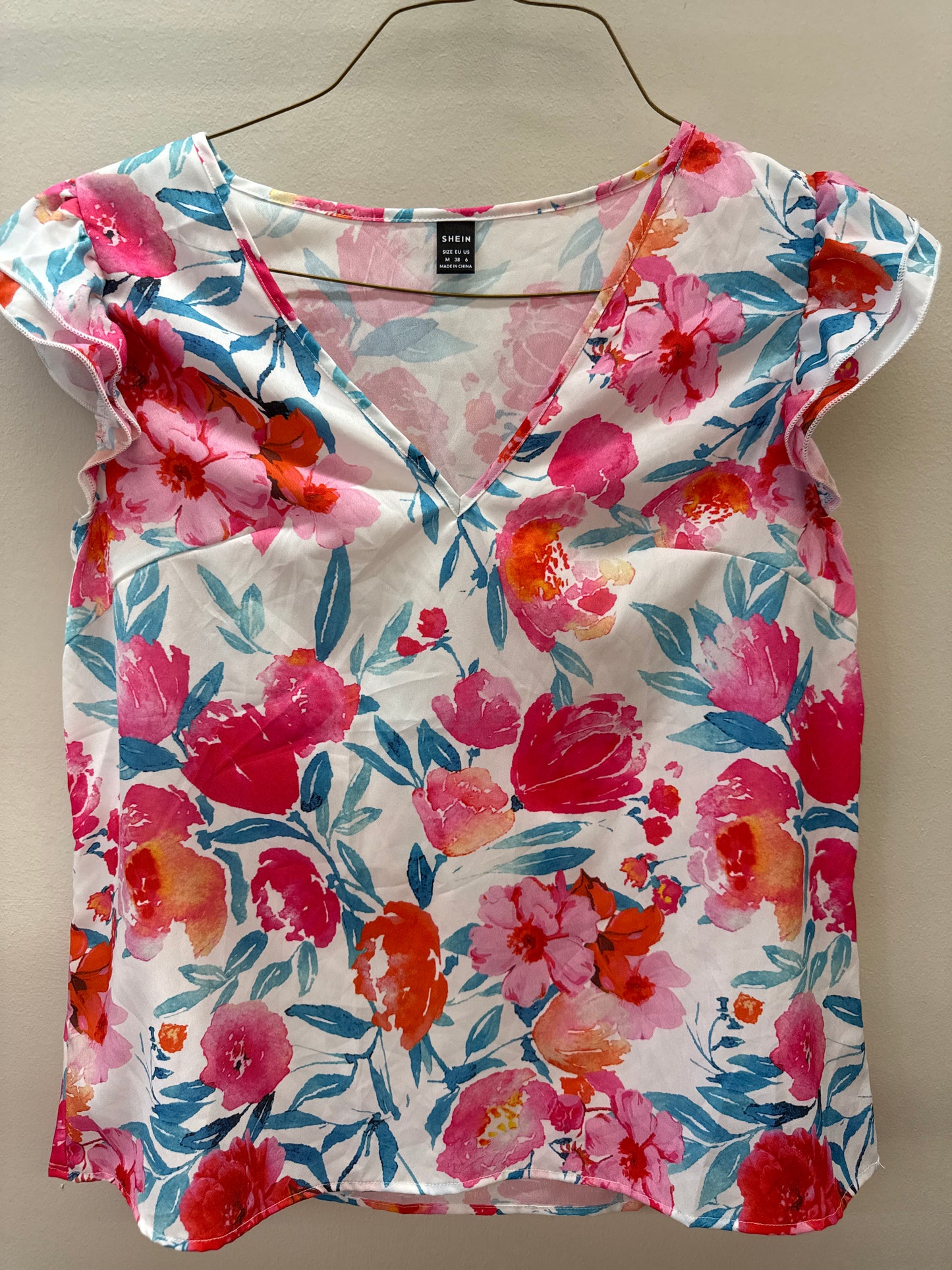 BL 0013 Bright Florals Top - Medium