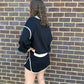 Black/Cream Skort Set