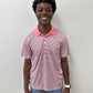 Rose Stripe Performance Polo