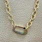 Chunky Chain Oval Clip Necklace