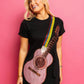 Queen of Sparkles Black Guitar Strap Tee Dress