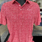 Ole Miss Red Constellation Print Polo