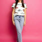Queen of Sparkles Mint Multi Fish Tee