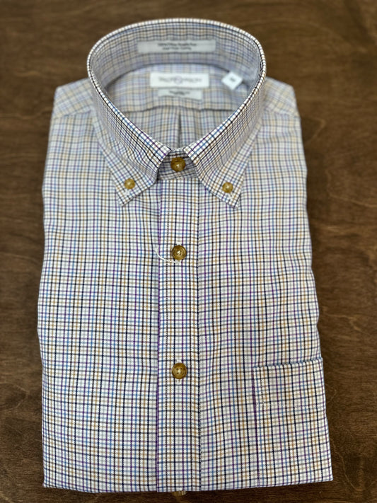 River Arts Multi MultiCheck LS Button Down