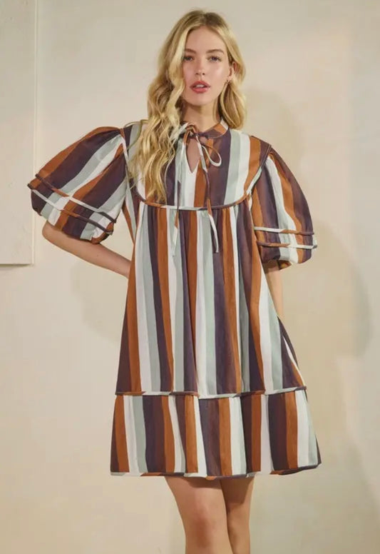 Fall Striped Dress