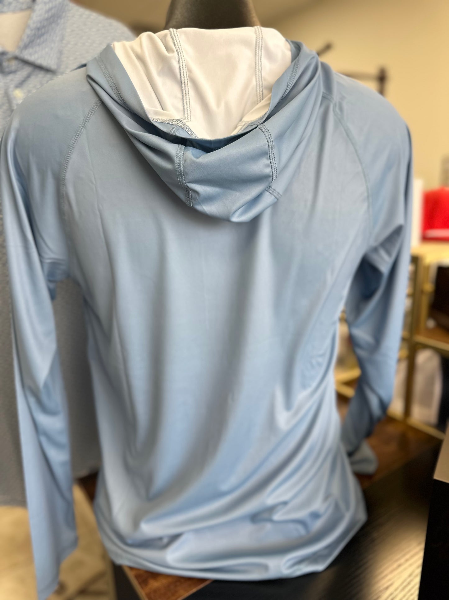 Performance Hooded Tee - Blue