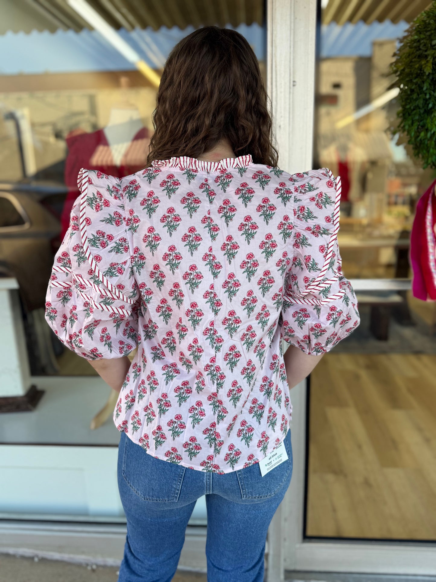 Pink Floral Top