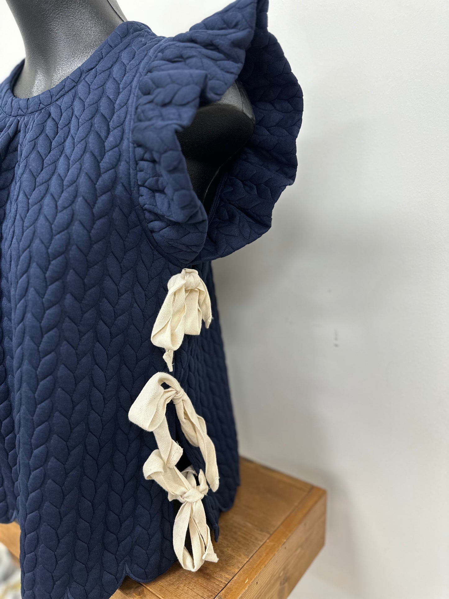 Navy Quilted Top