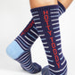 NIL Stripe Hotty Toddy Casual Sock