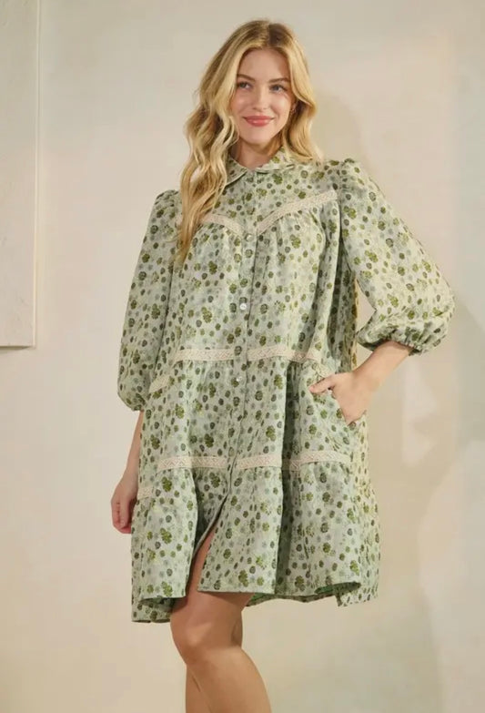 Greens & Blues Dress