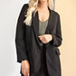 Black Satin Blazer