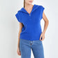 Royal Zip Mock Neck Vest
