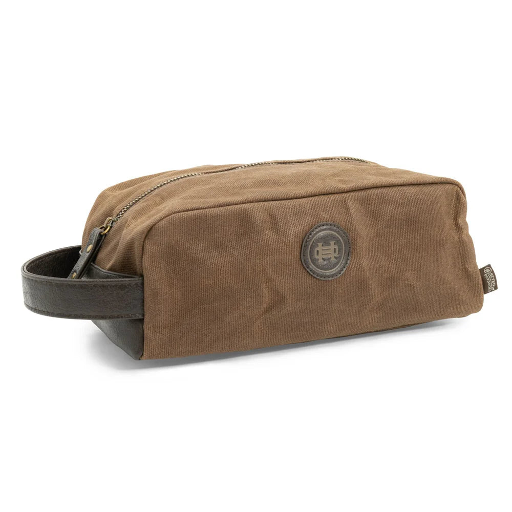 Waxed Dopp Kit - Brown