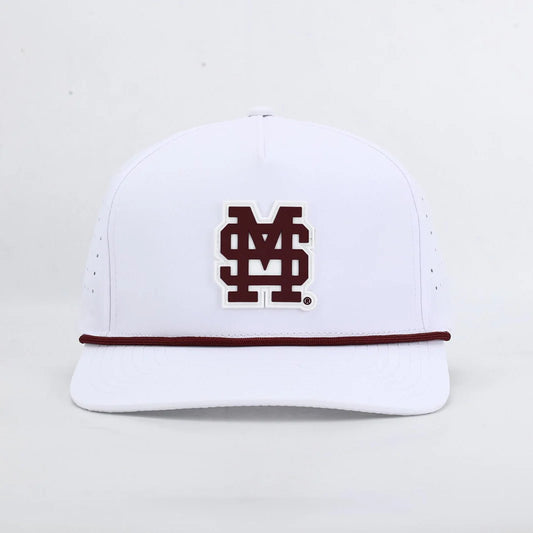 Mississippi State White Performance Rope Hat