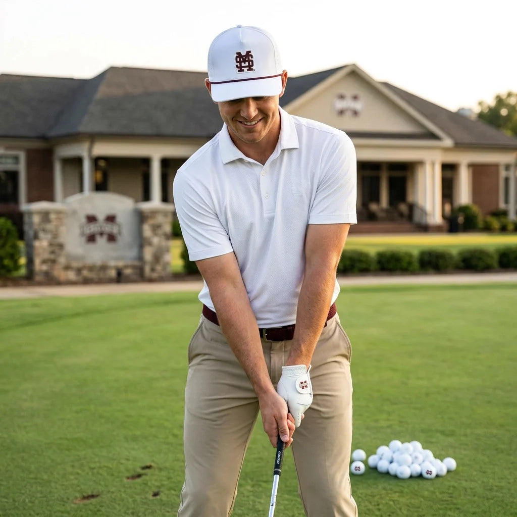 Mississippi State White Performance Rope Hat