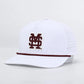Mississippi State White Performance Rope Hat