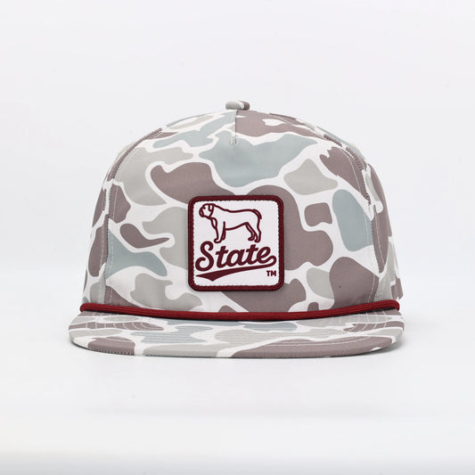 Mississippi State Camo Poly Rope Hat