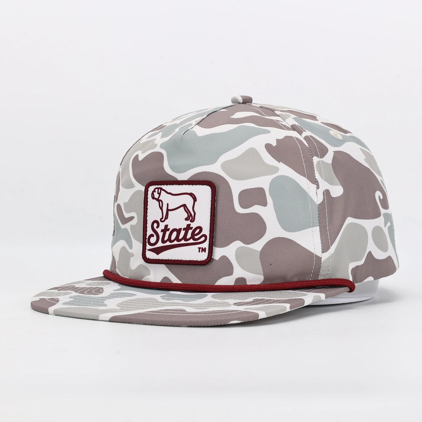 Mississippi State Camo Poly Rope Hat