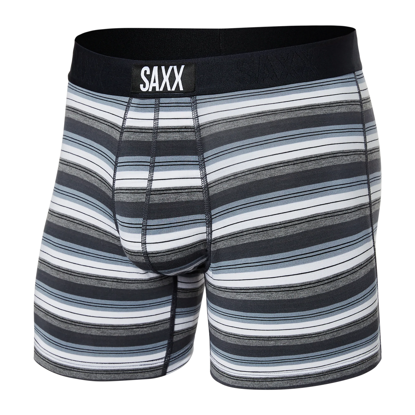 Vibe Boxer Brief - Freehand Stripe - Grey
