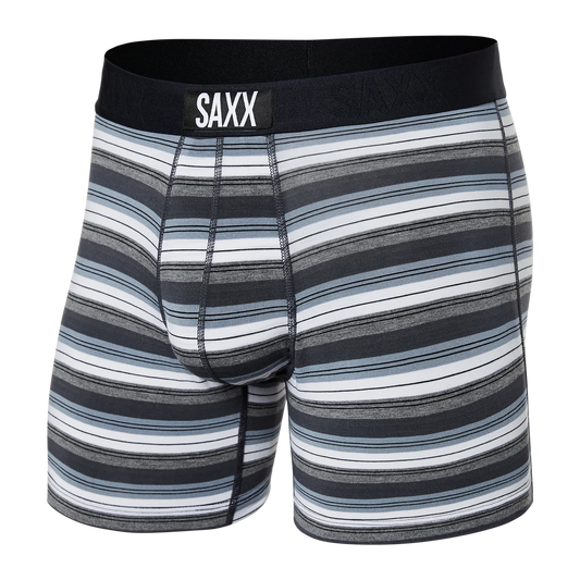 Vibe Boxer Brief - Freehand Stripe - Grey