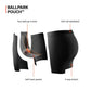 DropTemp Cooling Cotton Boxer Brief - Dark Ink