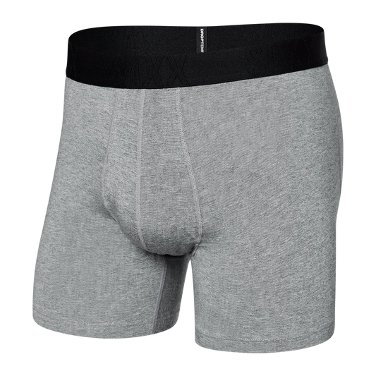 DropTemp Cooling Cotton Boxer Brief - Dark Grey Heather