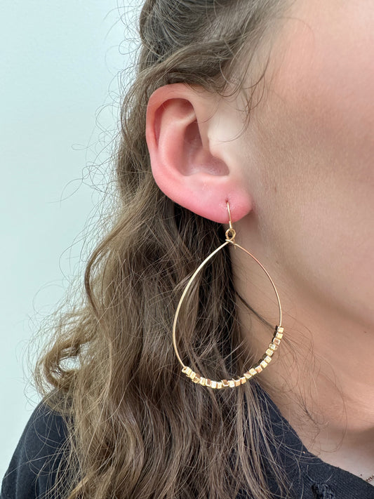 Gold Teardrop Earrings