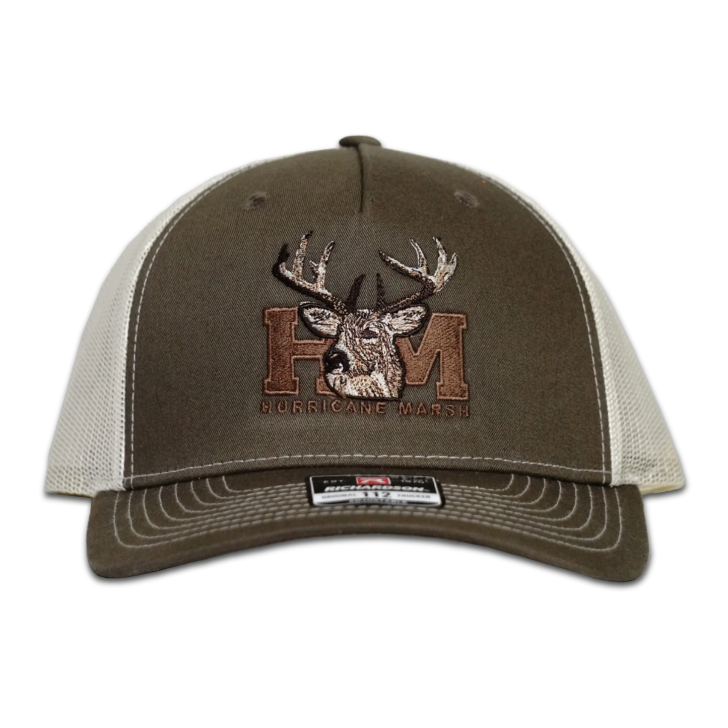 The trophy Buck Embroidered Richardson 112 Hat