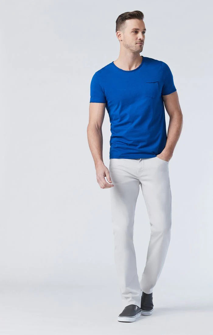 Zach Straight Leg Oyster Mushroom Twill Pants