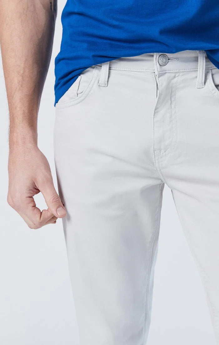 Zach Straight Leg Oyster Mushroom Twill Pants