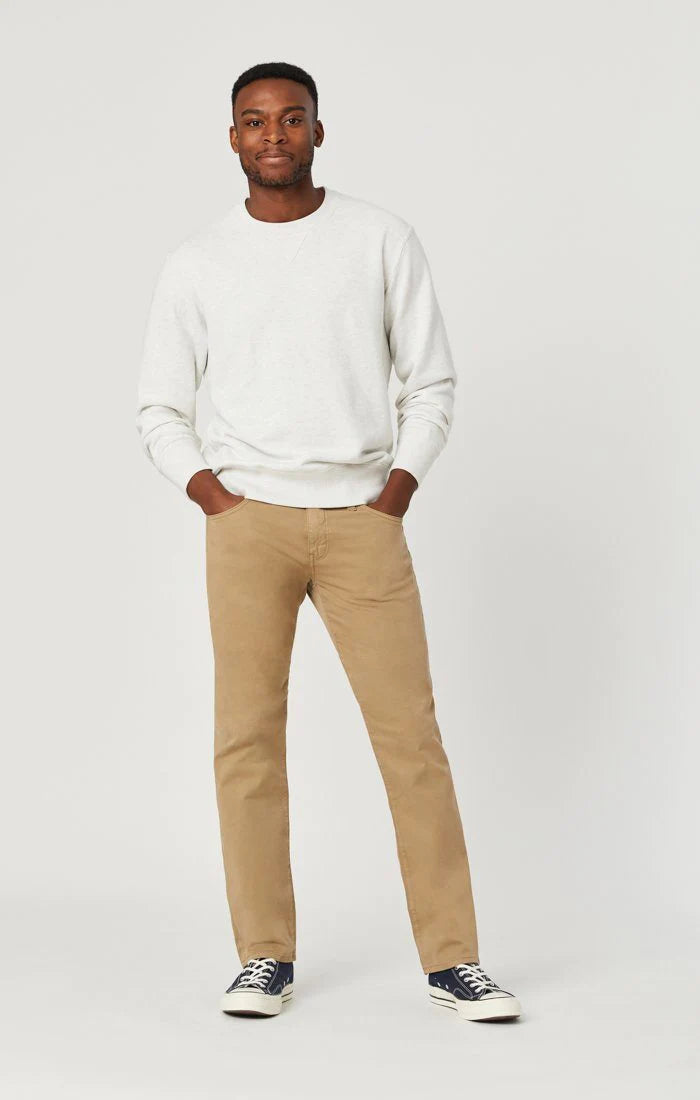 Zach Straight Leg Khaki Twill Pants