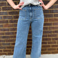 Paloma Mid Brushed Flex Blue Jeans