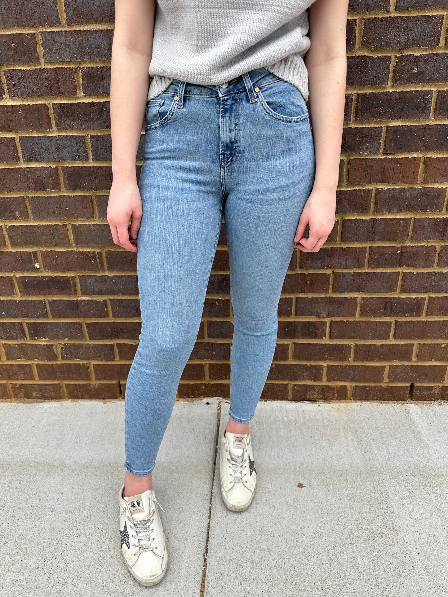 Tess Lt Used Vintage Flex Blue Jeans
