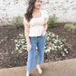 Square Neckline Ruffled Top